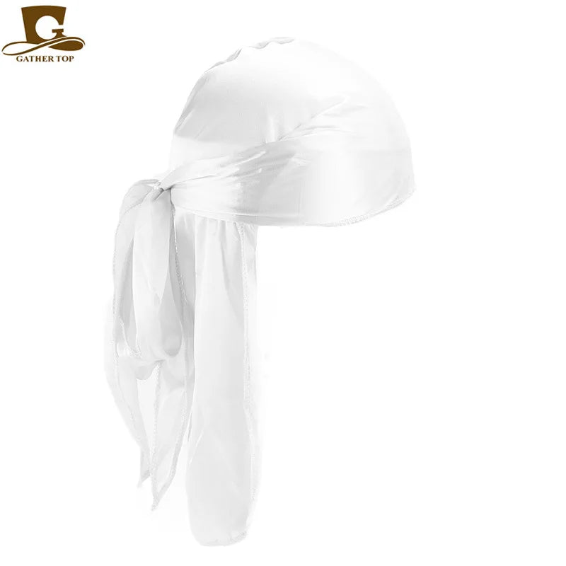 Unisex Velvet Durags Bandana Turban Hat Pirate Hats Wigs Doo Durag Biker Headwear Headband Pirate Hat Designer Durags-19